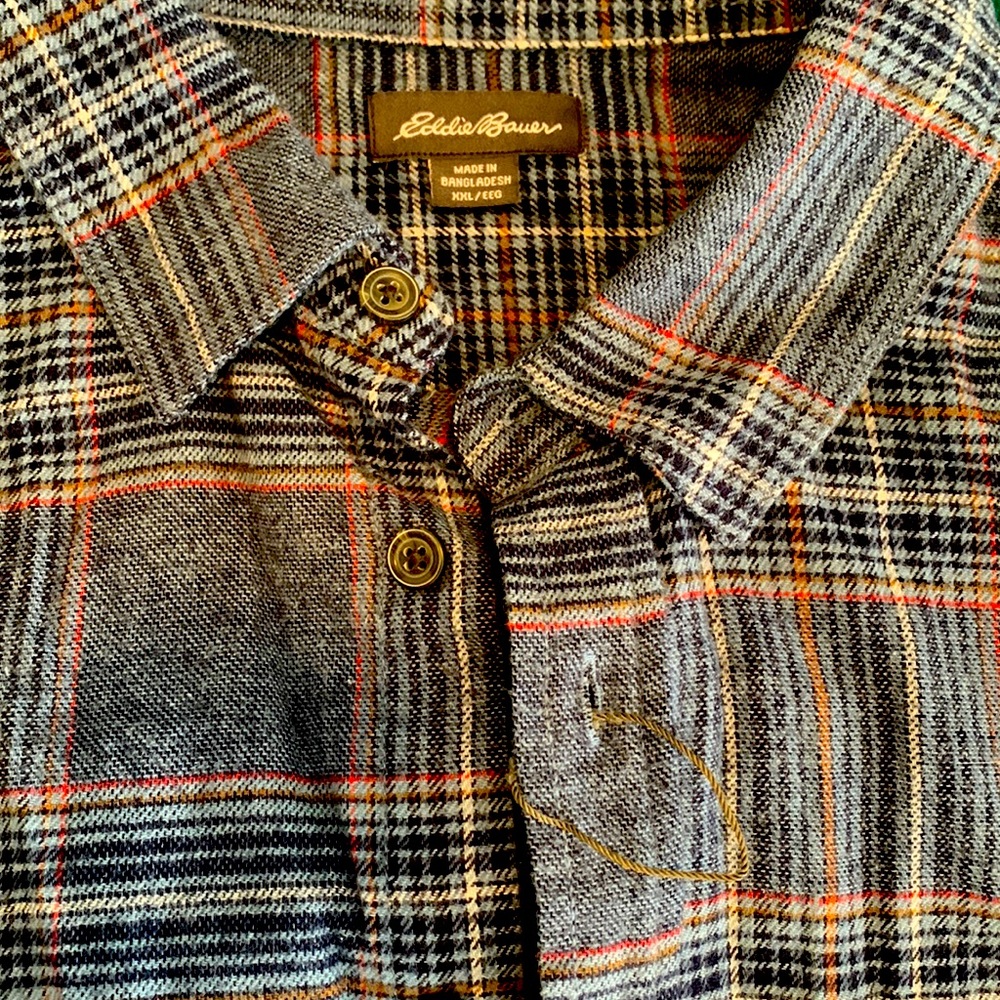 XXL Eddie Bauer Blue flannel NWOT